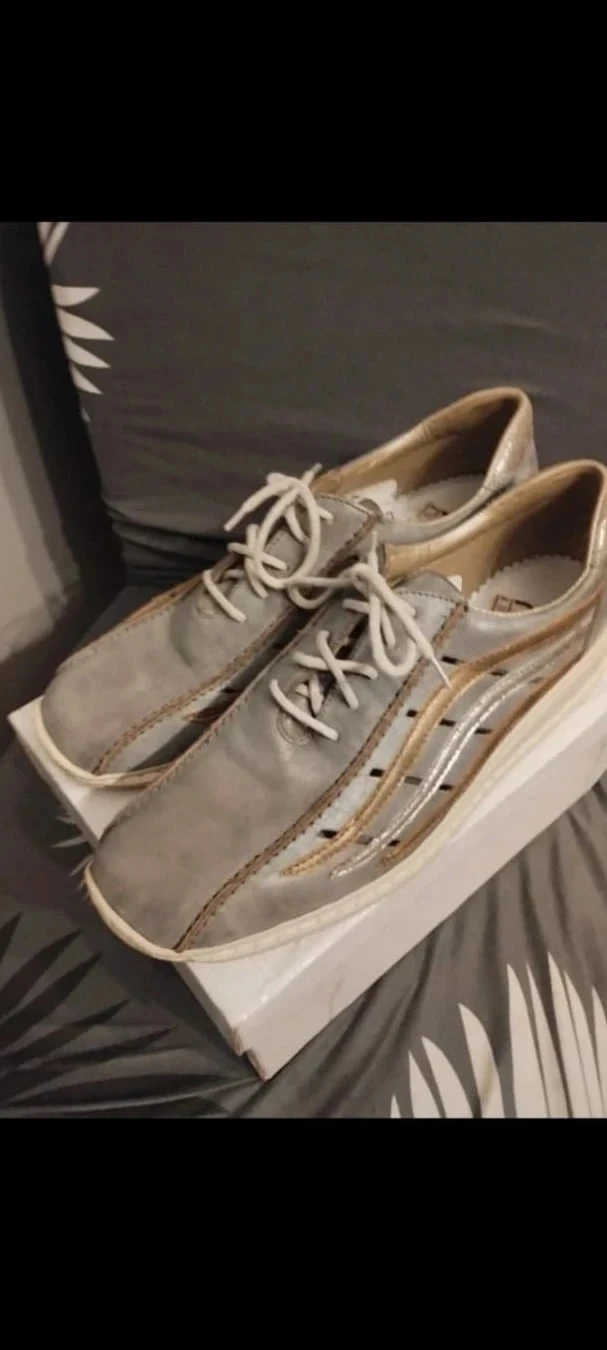 Rieker P41 silver/gold women's shoes – photo 5